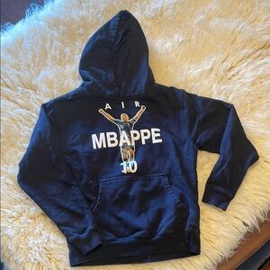 Mbappe Hoodie, youth medium, navy